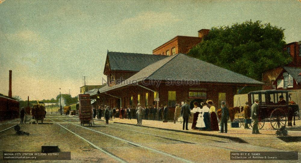 Postcard: Railroad Station, Willimantic, Connecticut